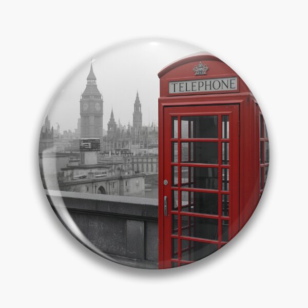 Item preview, Iconic London Red Telephone Box - Selective Color Art designed and sold by Melian Vintage.