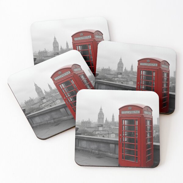 Item preview, Iconic London Red Telephone Box - Selective Color Art designed and sold by Melian Vintage.