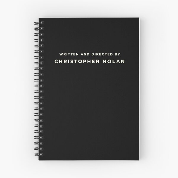 Item preview, Written and Directed by Christopher Nolan designed and sold by Jeremy Saunders Design.