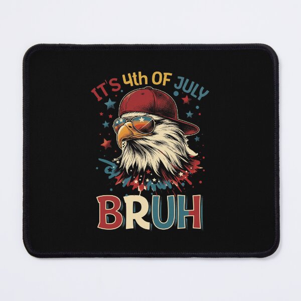 Item preview, Funny 4th Of July Bruh Retro Patriotic Eagle With Sunglasses designed and sold by Vermanartist.