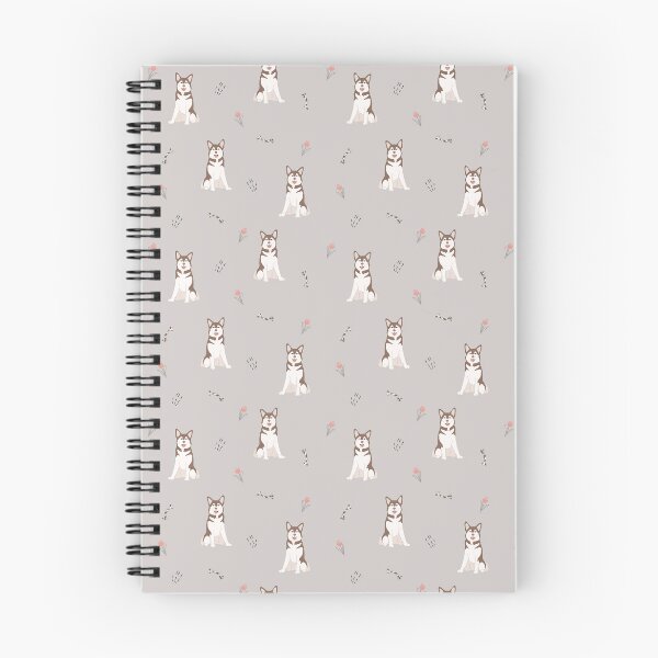 Item preview, Minimalist Flat Design Alaskan Malamute Dog Taupe Pattern designed and sold by svitlaarty.