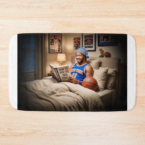 Item preview, Jalen Brunson NY Knick Reading NBA Finals Book designed and sold by Home Decor Art.