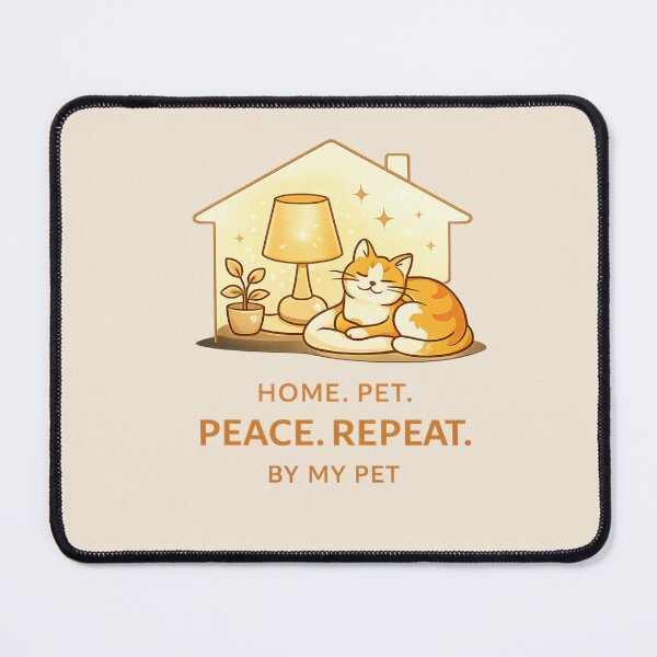 Item preview, Home Pet Peace Repeat – Cozy Cat Lover Comfort Design designed and sold by Safe Haven Pets.