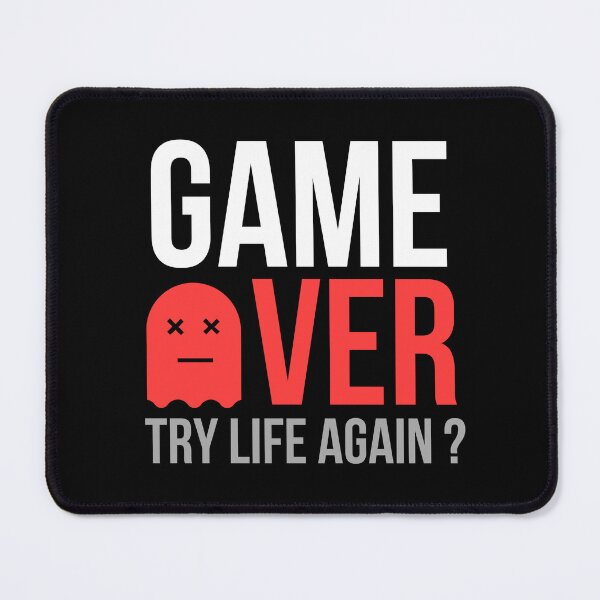 Item preview, Game Over Try Life Again Funny Gamer T-Shirt Gaming Humor Gift Gamer Life Tee designed and sold by TongTang.