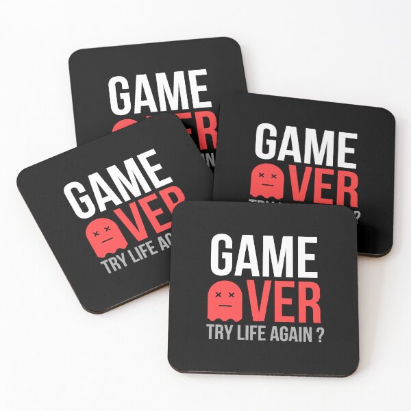 Item preview, Game Over Try Life Again Funny Gamer T-Shirt Gaming Humor Gift Gamer Life Tee designed and sold by TongTang.
