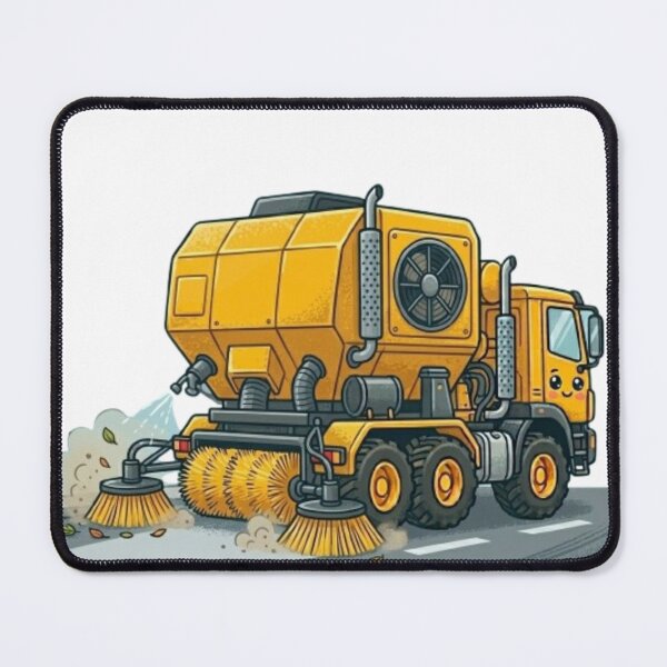 Item preview, Smiling Cartoon Road Sweeper Mascot designed and sold by BoldConcept43.