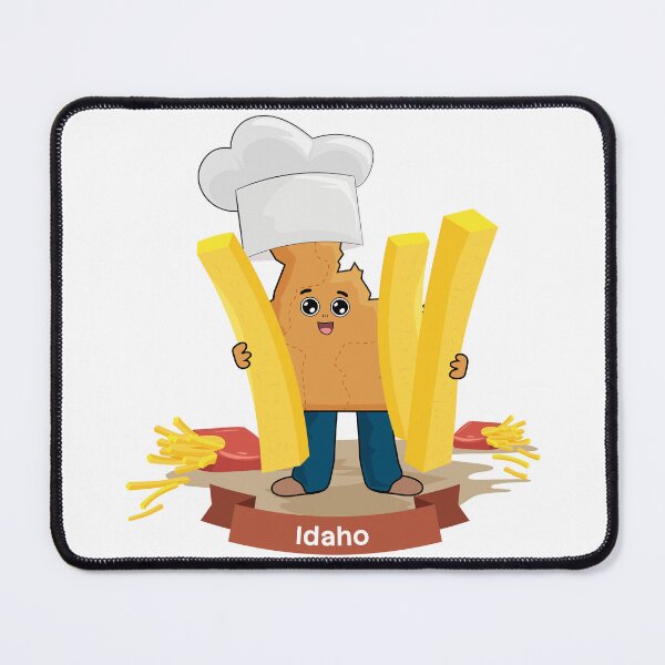 Item preview, Idaho State Map Character with Chef Hat designed and sold by Travel.Art.