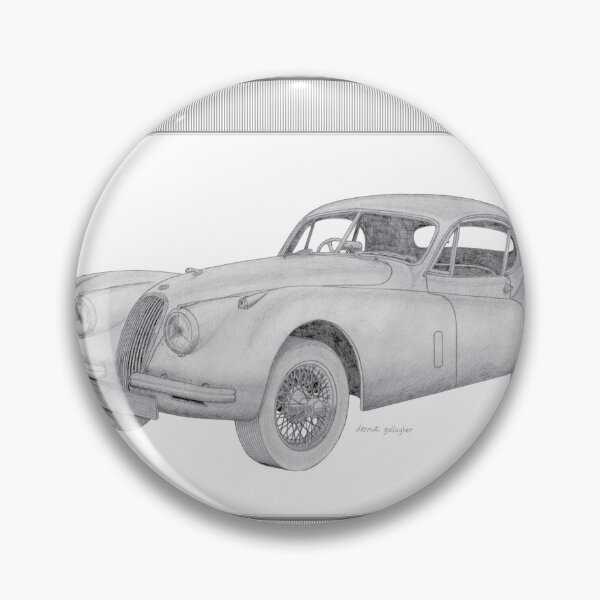 Item preview, Jaguar XK120 2 Door Coupé Hand-drawn designed and sold by Classic Car Art Drawings.