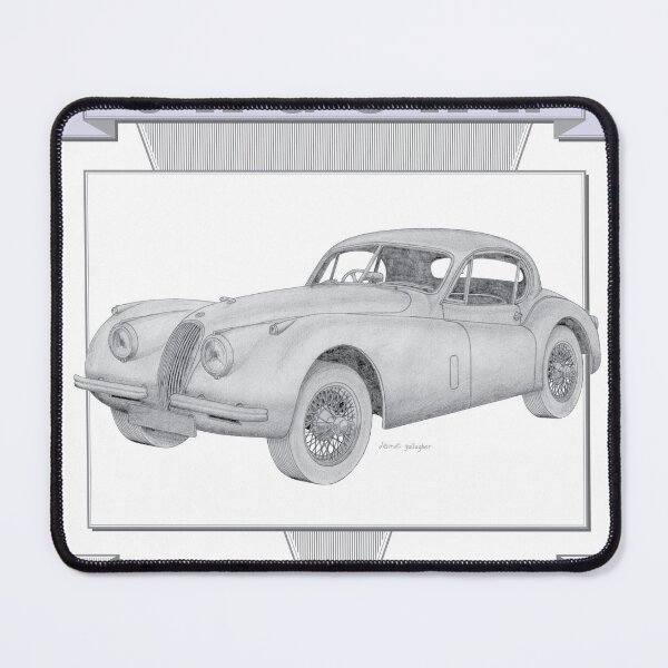Item preview, Jaguar XK120 2 Door Coupé Hand-drawn designed and sold by Classic Car Art Drawings.