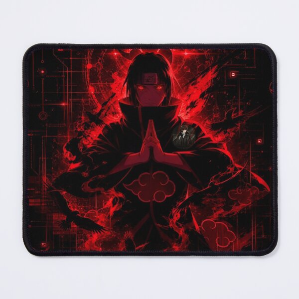 Item preview, Itachi Uchiha Sharingan Red Cyber Art | Akatsuki Dark Anime Poster designed and sold by Dyan4.