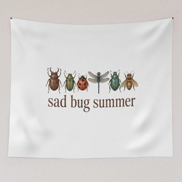 Item preview, Sad Bug Summer Shirt, Bug Tee, Cottagecore Insect Shirt, Minimal Nature Gift for Her designed and sold by THREE LITTLE BEANS.