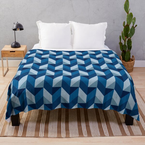 Item preview, Blue Geometric Chevron Pattern designed and sold by David Speed Design.
