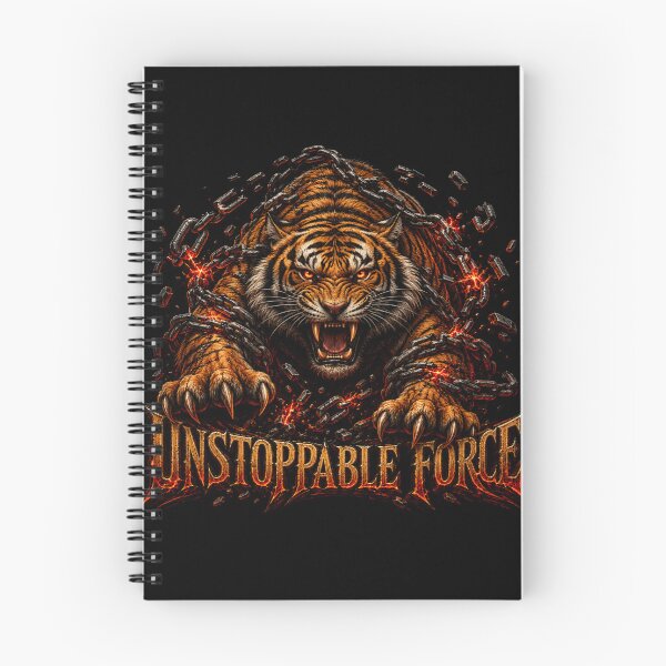 Item preview, Unstoppable Force Tiger Breaking Chains Dark Gothic Fantasy T-Shirt designed and sold by Martin's_Design.