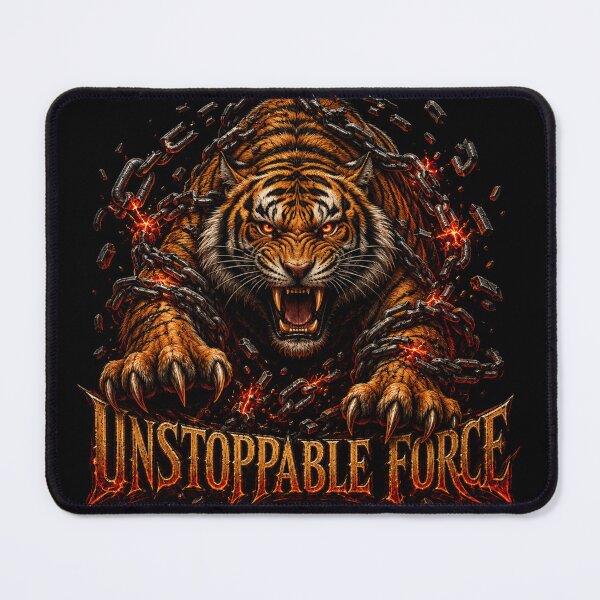 Item preview, Unstoppable Force Tiger Breaking Chains Dark Gothic Fantasy T-Shirt designed and sold by Martin's_Design.