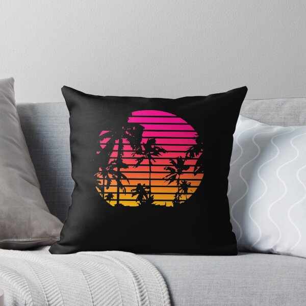 Item preview, Vibrant 80s Synthwave Palm Tree Sunset designed and sold by marke770.