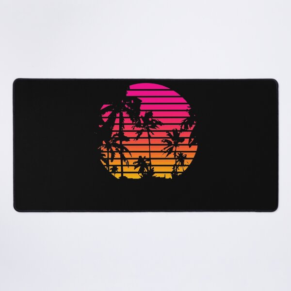 Item preview, Vibrant 80s Synthwave Palm Tree Sunset designed and sold by marke770.
