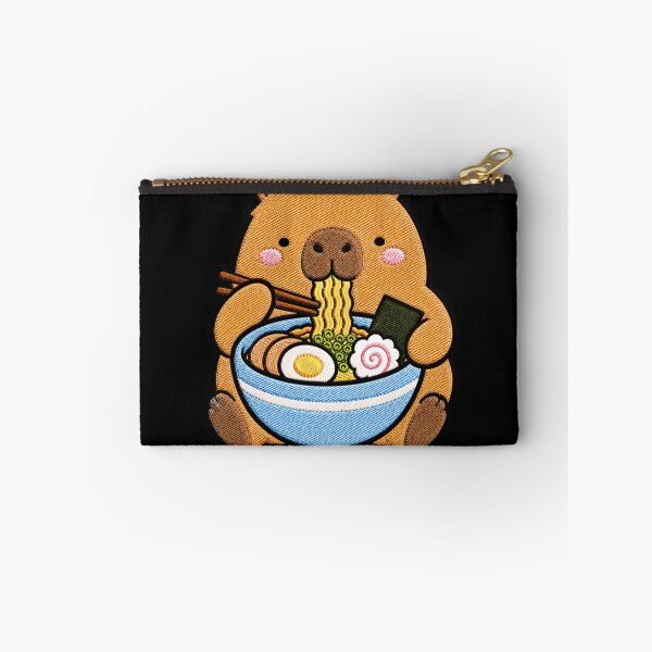Item preview, Capybara Ramen Embroidery Patch | Cute Kawaii Capybara Noodle Lover designed and sold by ColorSplash123.