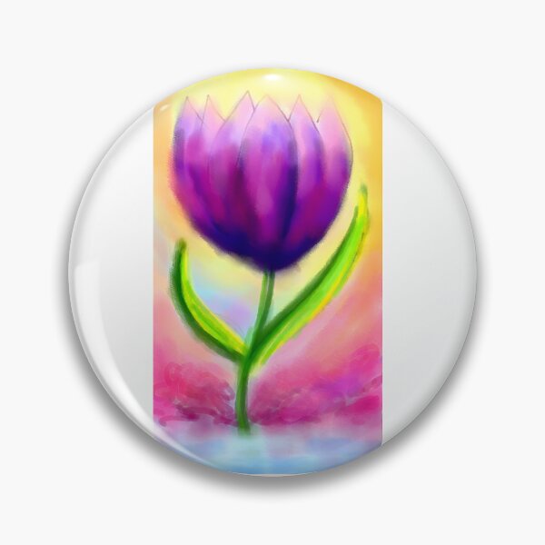 Item preview, A vibrant pink purple tulip floral aesthetic purposes designed and sold by Shukasya-Arts.