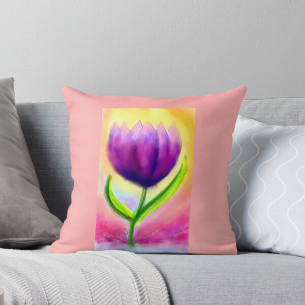 Item preview, A vibrant pink purple tulip floral aesthetic purposes designed and sold by Shukasya-Arts.