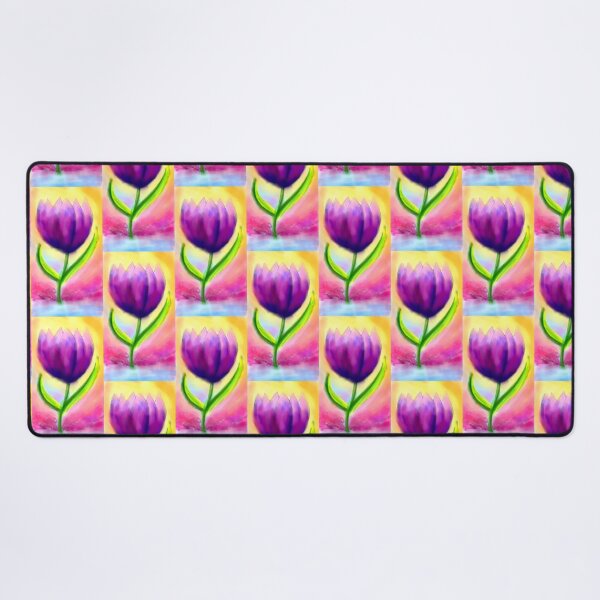 Item preview, A vibrant pink purple tulip floral aesthetic purposes designed and sold by Shukasya-Arts.