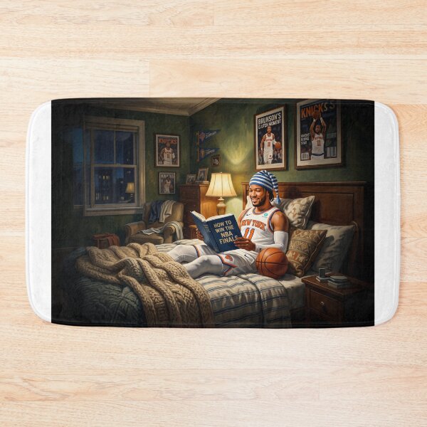 Item preview, Jalen Brunson NY Knick Reading NBA Finals Book designed and sold by Home Decor Art.