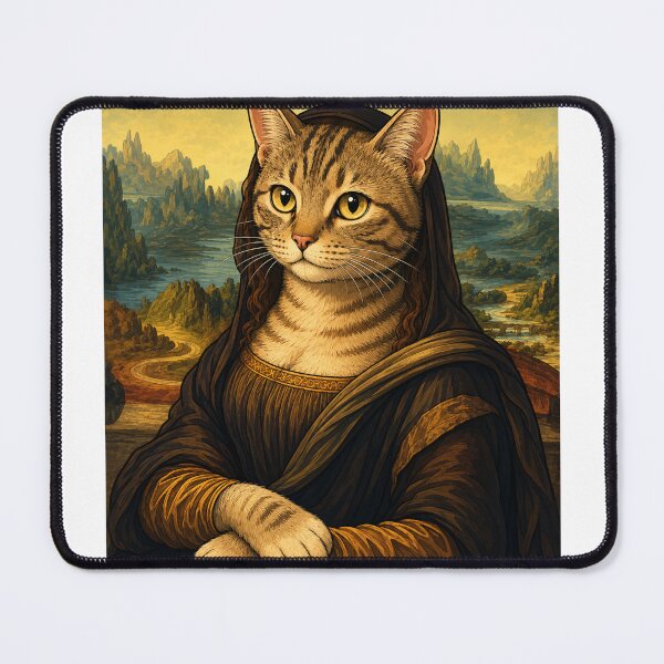 Item preview, Meowna Lisa Cartoon Style designed and sold by FyreHorse Designs.