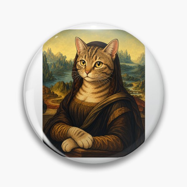 Item preview, Meowna Lisa Cartoon Style designed and sold by FyreHorse Designs.