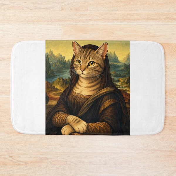 Item preview, Meowna Lisa Cartoon Style designed and sold by FyreHorse Designs.
