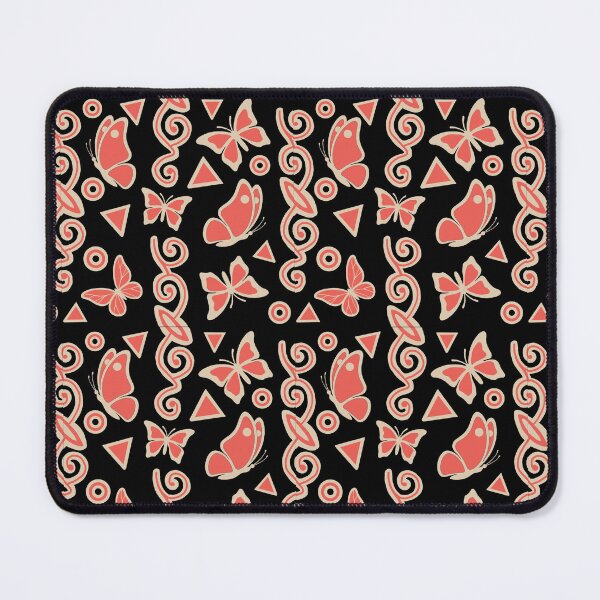 Item preview, Spiral Butterfly Batik Seamless Pattern | Corall Black Tribal Rug Design | Boho Vector designed and sold by Graphroad.