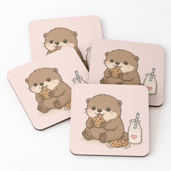 Item preview, Cute Snack Time Otter designed and sold by MellowMunchkins.