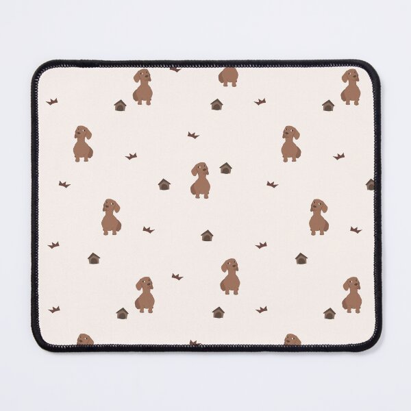 Item preview, Minimalist Flat Design Dachshund Dog Cream Pattern designed and sold by svitlaarty.