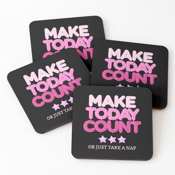 Item preview, Make Today Count or Just Take a Nap – Funny Productivity Quote | Lazy Motivation Design designed and sold by GlimmerAura.