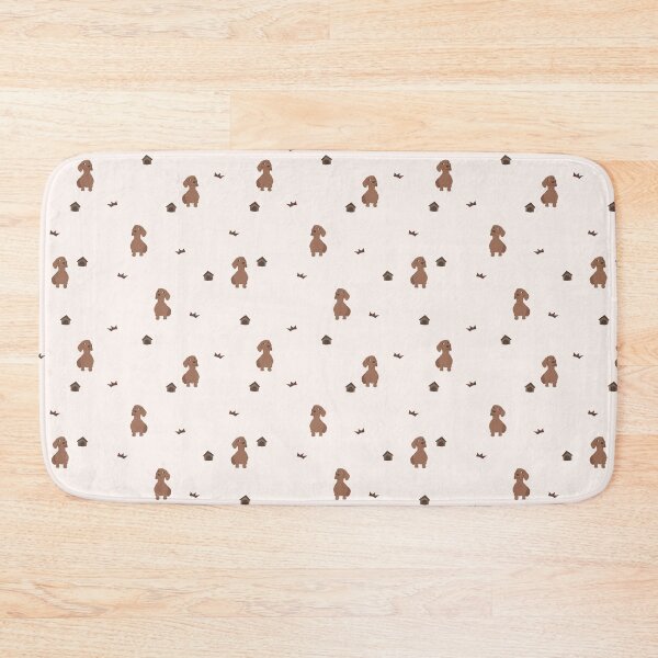 Item preview, Minimalist Flat Design Dachshund Dog Cream Pattern designed and sold by svitlaarty.