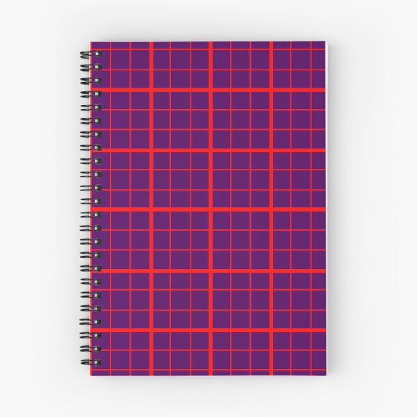 Item preview, Red On Purple Grid Windowpane Plaid Design  designed and sold by PatternTitan.