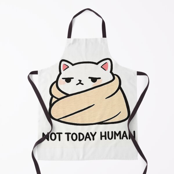 Item preview, Not Today Human Cat Sticker designed and sold by ngvault.