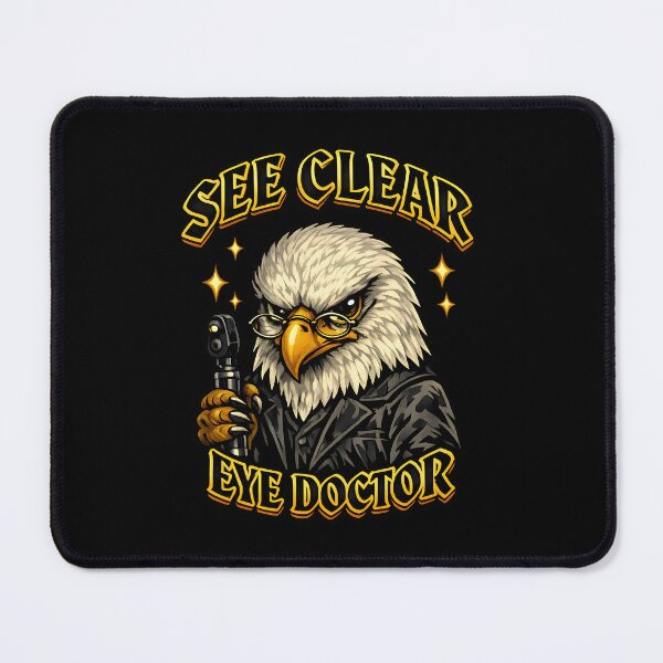 Item preview, Cool Bald Eagle Eye Doctor Optometrist Gift for Save Your Vision Month National Eye Exam Month Ophthalmologist Appreciation Medical Professional Design designed and sold by ClinicalHubs.