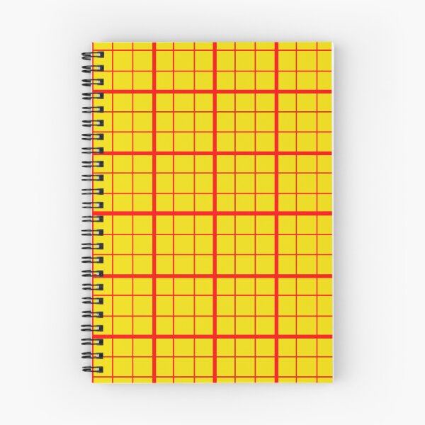 Item preview, Red On Yellow Grid Windowpane Plaid Design  designed and sold by PatternTitan.
