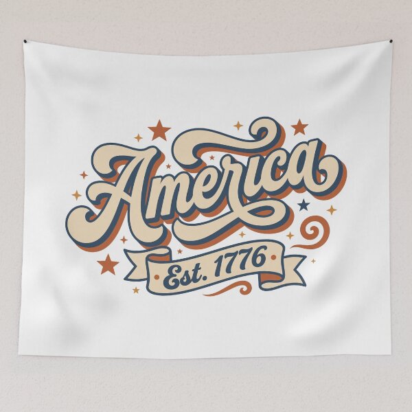 Item preview, Retro America Est 1776 Vintage Typography designed and sold by LightWhim.
