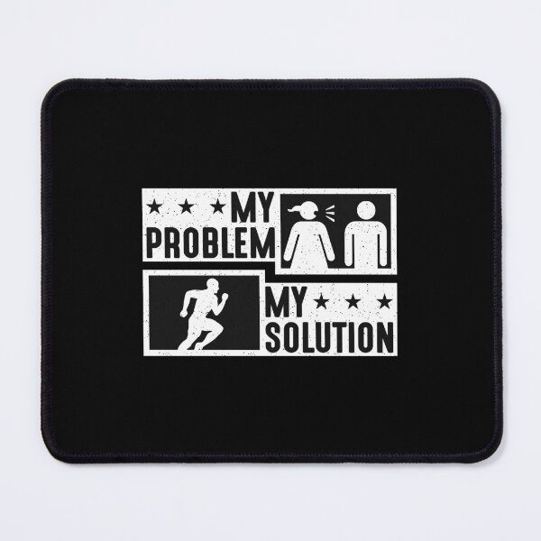 Item preview, Trail Runner My Problem My Solution Pictogram Dad designed and sold by tshirtconcepts.
