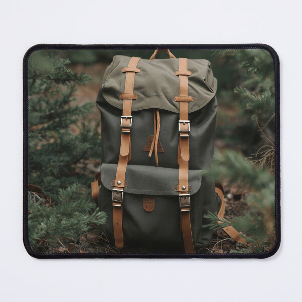 Item preview, Vintage Hiking Backpack Forest Adventure designed and sold by Evergreen Horizon Works.