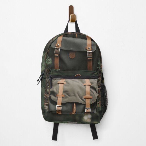 Item preview, Vintage Hiking Backpack Forest Adventure designed and sold by Evergreen Horizon Works.