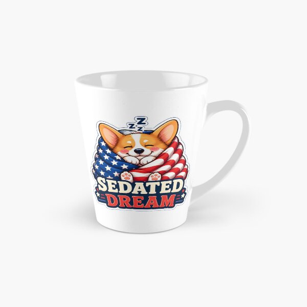 Item preview, Living The Sedated Dream – Cute Patriotic Corgi Veterinary Anesthesia Graphic designed and sold by Bettybee00.