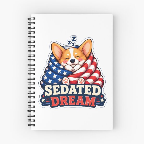 Item preview, Living The Sedated Dream – Cute Patriotic Corgi Veterinary Anesthesia Graphic designed and sold by Bettybee00.
