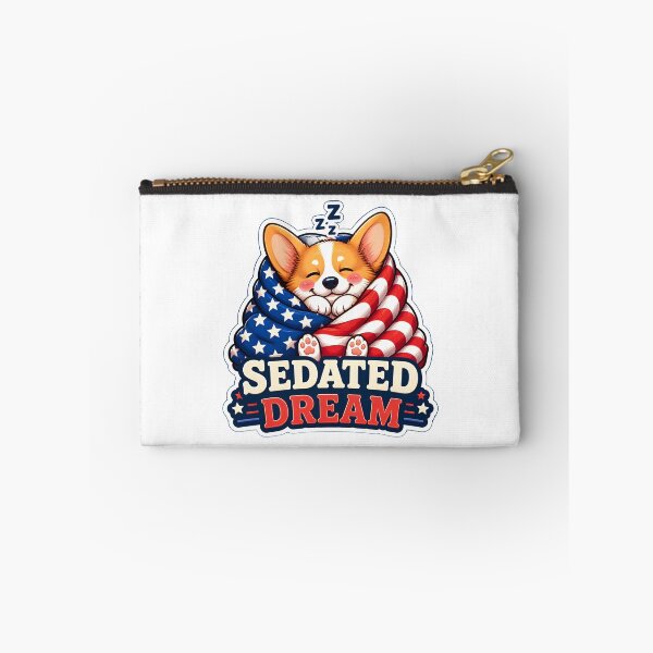 Item preview, Living The Sedated Dream – Cute Patriotic Corgi Veterinary Anesthesia Graphic designed and sold by Bettybee00.