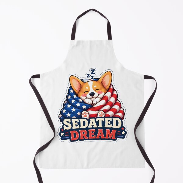Item preview, Living The Sedated Dream – Cute Patriotic Corgi Veterinary Anesthesia Graphic designed and sold by Bettybee00.