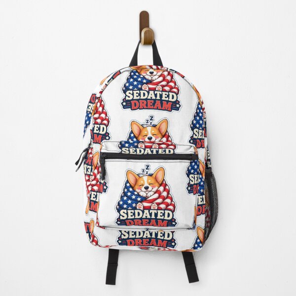 Item preview, Living The Sedated Dream – Cute Patriotic Corgi Veterinary Anesthesia Graphic designed and sold by Bettybee00.