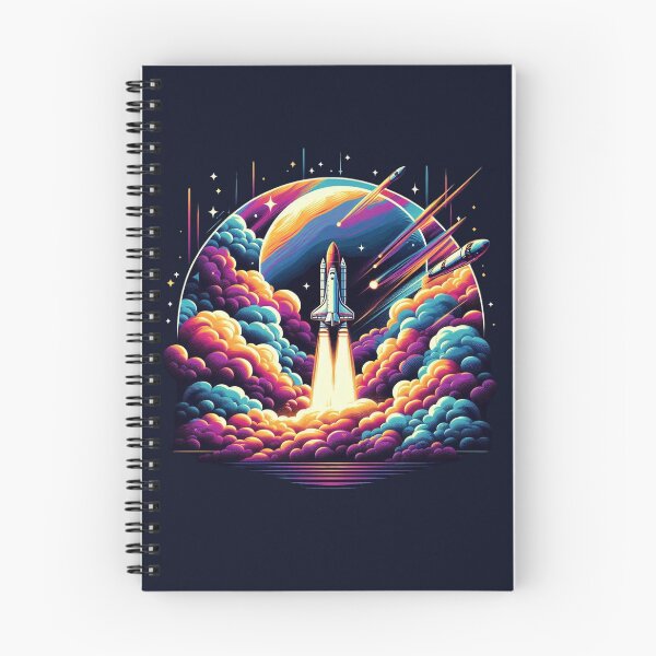 Item preview, Stellar Launch – Neon Space Shuttle designed and sold by Dogandesighn.