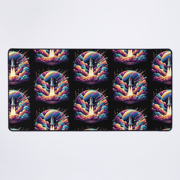 Item preview, Stellar Launch – Neon Space Shuttle designed and sold by Dogandesighn.