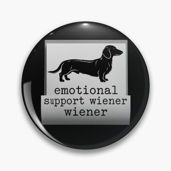 Item preview, Emotional Support Wiener Shirt, Funny Dachshund Dog Owner Tee, Wiener Dog Mom Gift for Pet Lover Friend  designed and sold by THREE LITTLE BEANS.