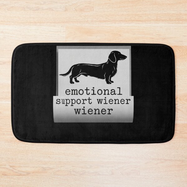 Item preview, Emotional Support Wiener Shirt, Funny Dachshund Dog Owner Tee, Wiener Dog Mom Gift for Pet Lover Friend  designed and sold by THREE LITTLE BEANS.